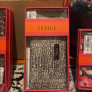 NIB Trina Turk Wallet Croc Print Retail $78